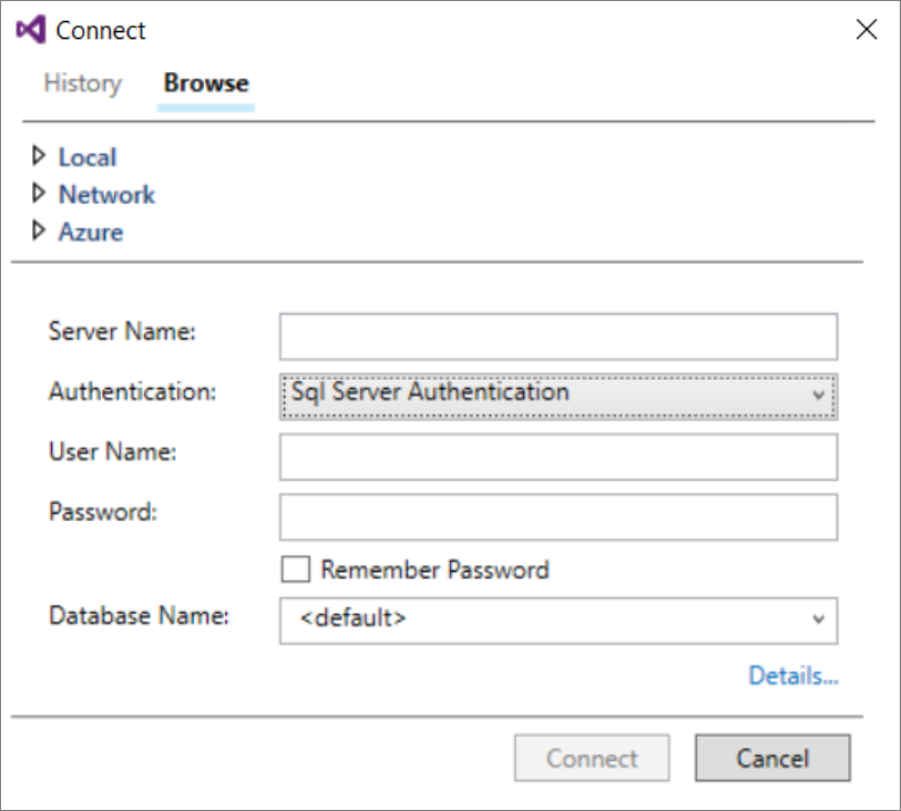 Nawiązywanie połączenia z serwerem
