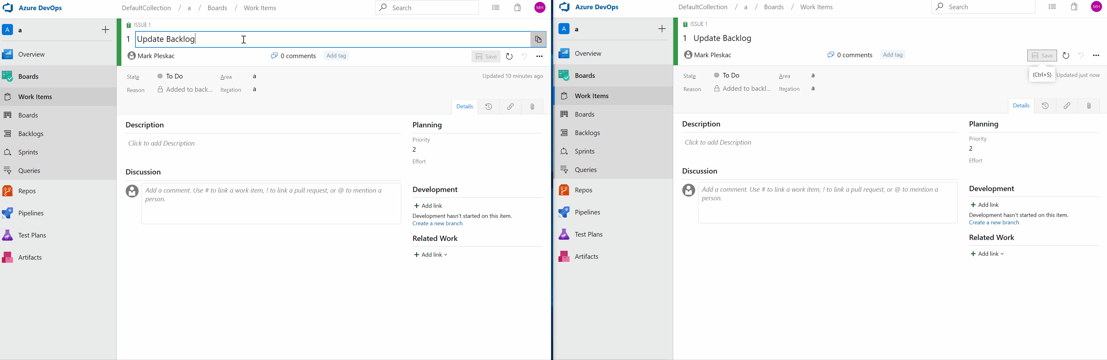 krótki film wideo pokazujący, jak działa ponowne ładowanie elementu roboczego na żywo.