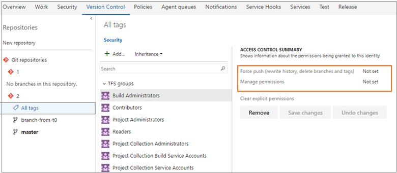 Zabezpieczenia tagów Git