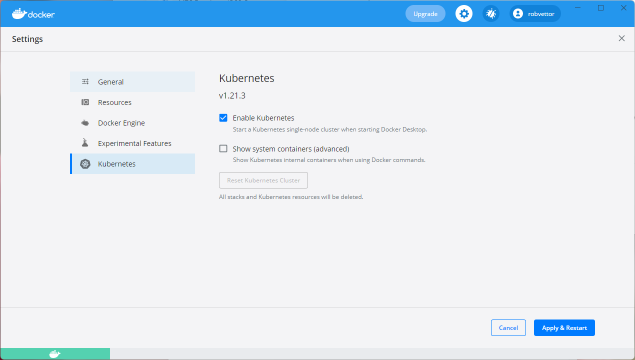 Konfigurowanie platformy Kubernetes w programie Docker Desktop