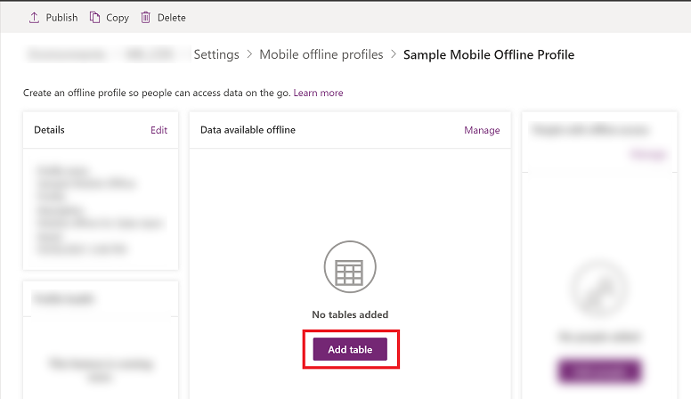 Dodaj tabelę do profilu Dodaj tabelę do profilu.