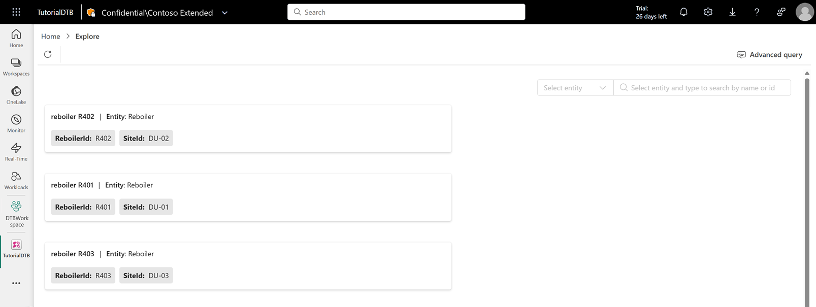 Zrzut ekranu przedstawiający selektor widoków.