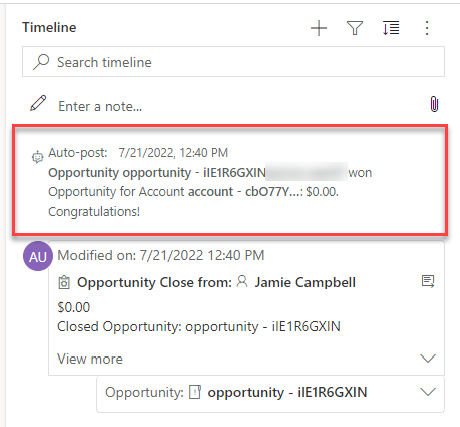 Wpisy AutoPosts na osi czasu — Środowisko uruchomieniowe