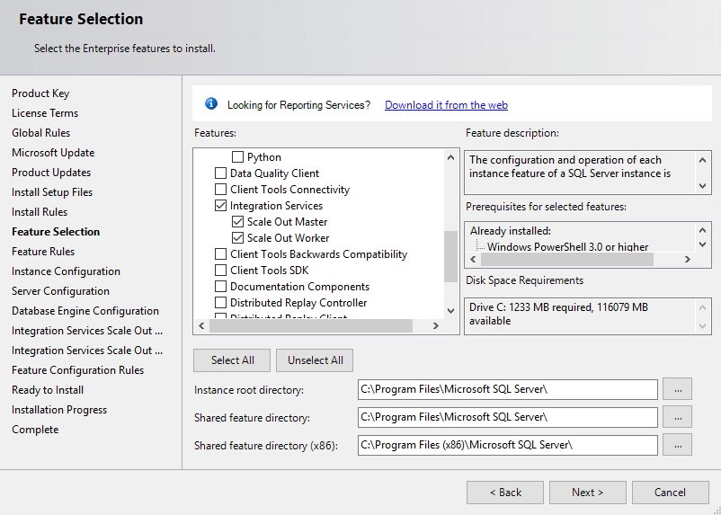 Wybór funkcji w drugiej połowie listy