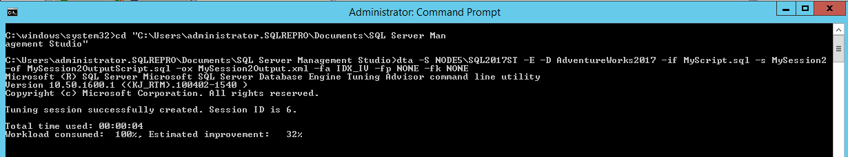 używanie narzędzia CMD z usługą DTA