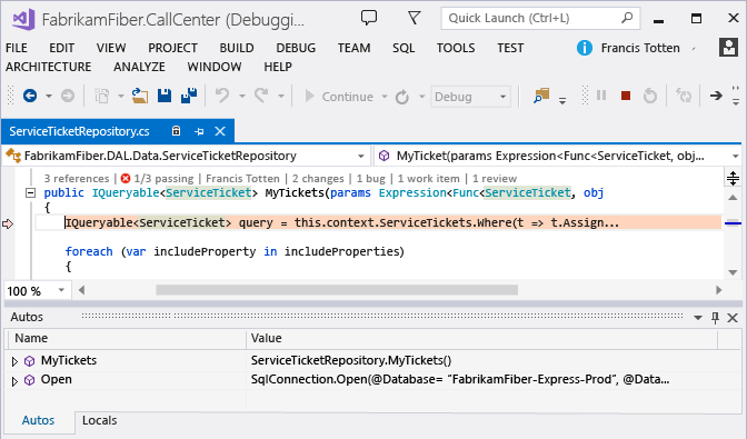 Przejdź do kodu aplikacji na podstawie zdarzenia wydajności FFR_ITSummaryPagePerformanceGoToCode