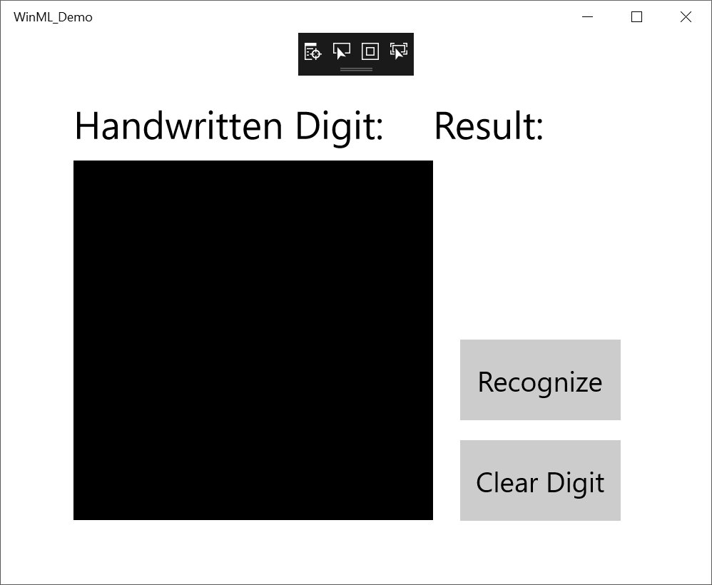Zrzut ekranu aplikacji