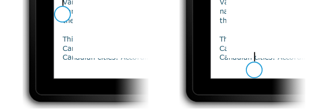 marginesy uchwytu zaznaczenia tekstu
