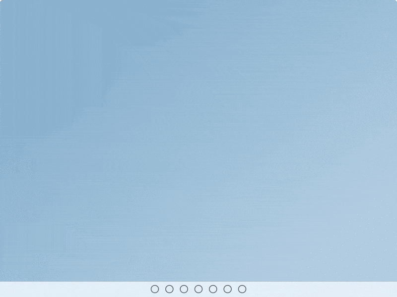 Animowany GIF przedstawiający obiekt, który nie przykleja się do palca użytkownika przy przesunięciu w górę.