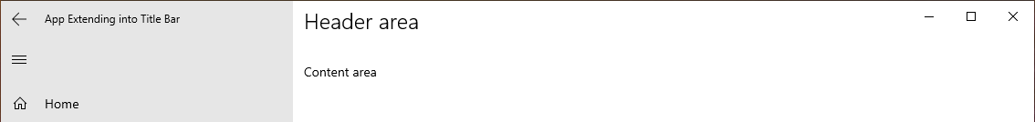 Aplikacja rozszerzająca się na pasek tytułu bez dodatkowego dopełnienia