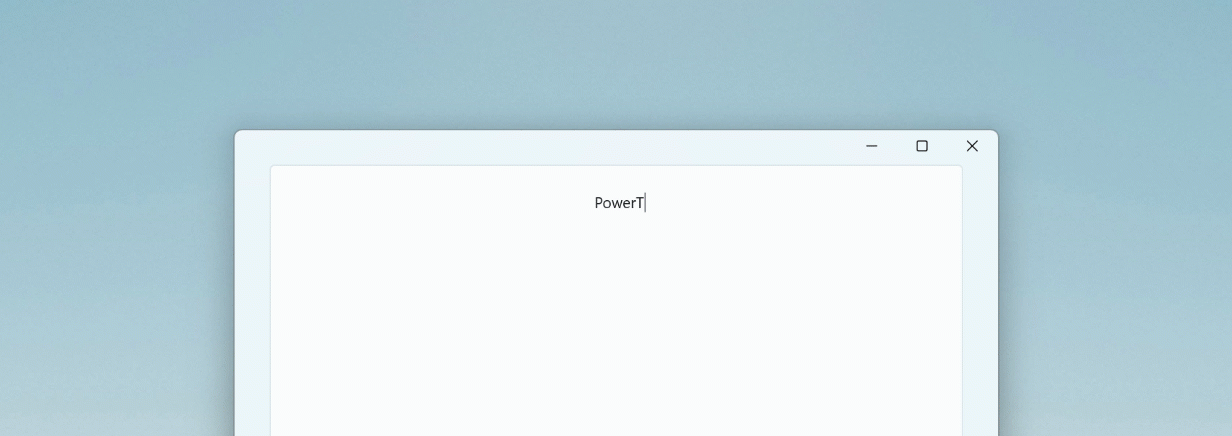 Animowany plik GIF Quick Accent nakładki narzędziowej przedstawiający opcje znaków wyróżniających w programie PowerToys.