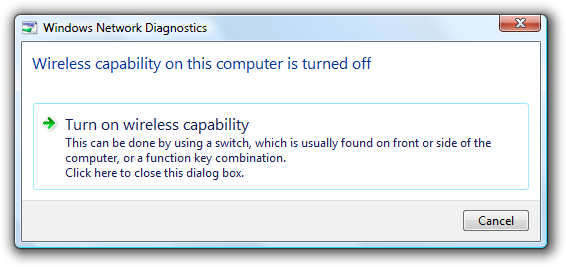 zrzut ekranu okna dialogowego z jednym linkiem polecenia 