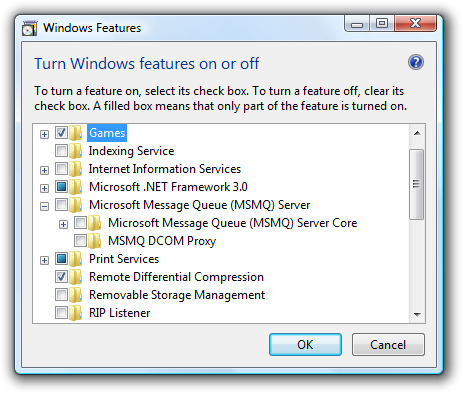 zrzut ekranu okna z polami wyboru stanu mieszanego 