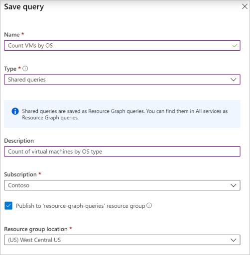 Salvar a nova consulta como uma consulta compartilhada