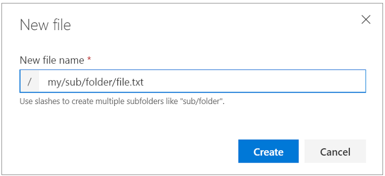Caixa de diálogo de novo arquivo