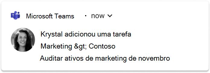 Captura de ecrã a mostrar as notificações do feed de atividades num Andriod.