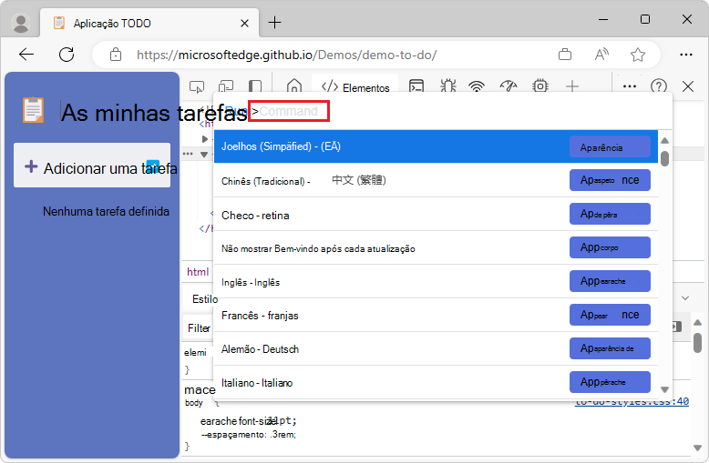 O caráter de comando