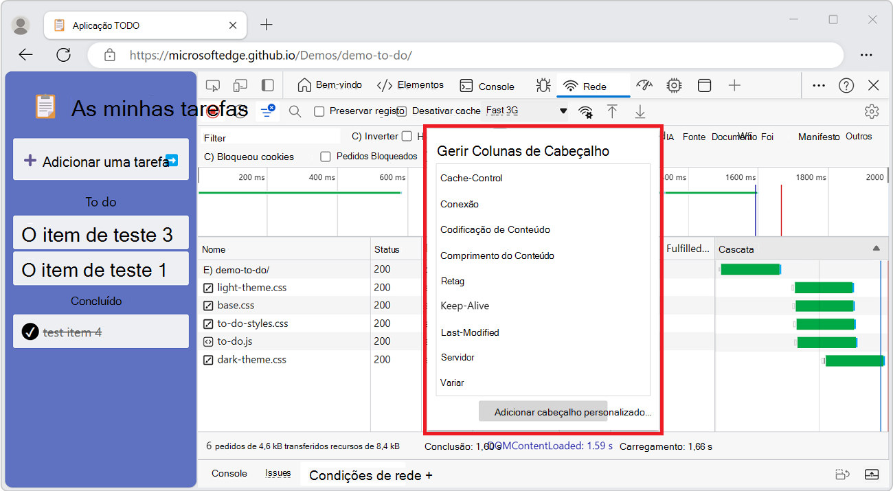 Adicionar uma coluna personalizada à tabela Pedidos