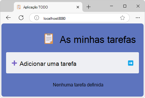 Demonstração da aplicação DevTools TODO