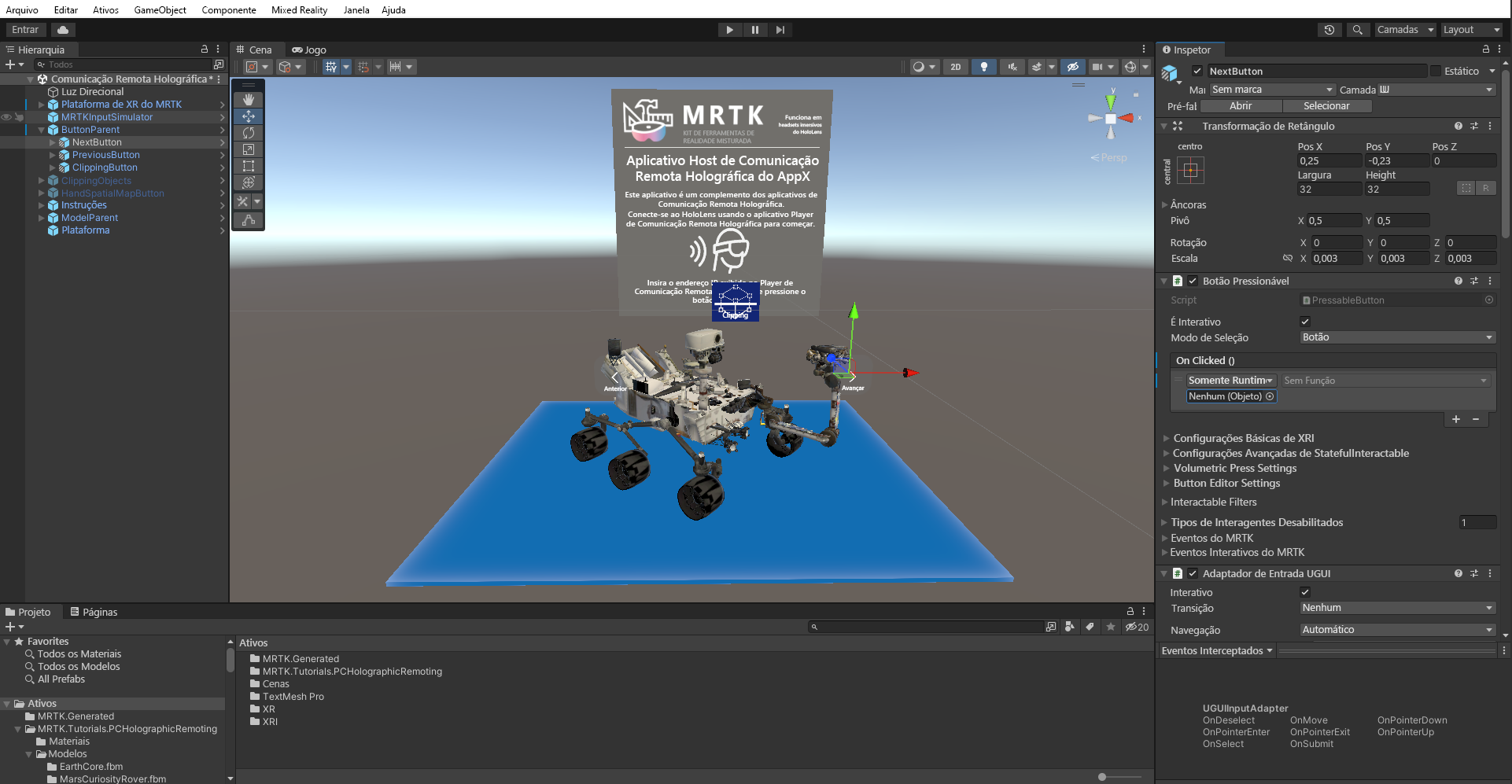 Captura de tela da expansão do script interacionável.