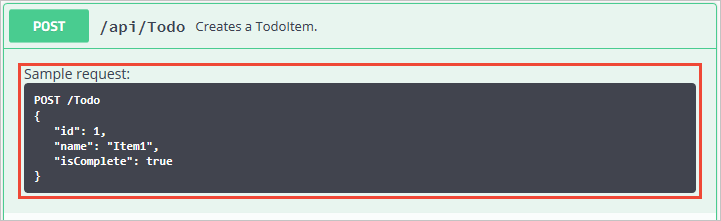 Swagger UI com comentários adicionais mostrados.