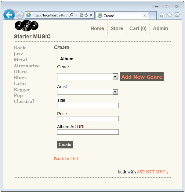 Imagem de U I em uma janela do navegador