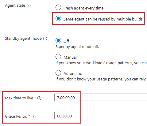 Captura de ecrã que mostra um agente stateful.