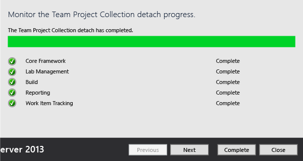 O assistente mostra-lhe o progresso