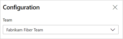 Captura de tela do menu suspenso Equipe.