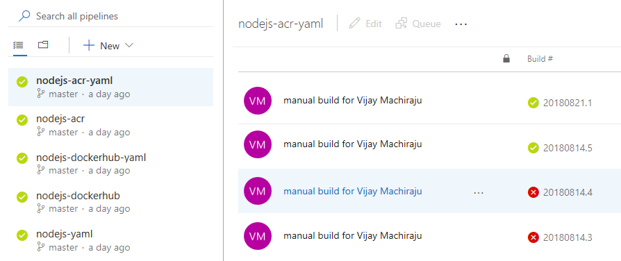 Página de Novas Versões