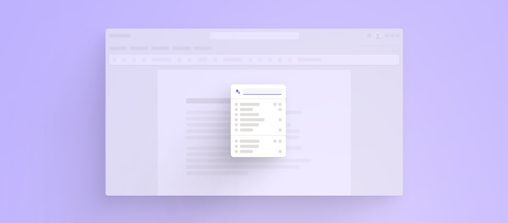 Uma captura de tela que mostra uma versão maior da estrutura pop-up incorporada.