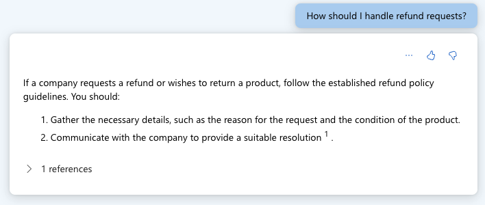Sessão de Chat do Azure OpenAI Studio - Resultados das Perguntas Frequentes