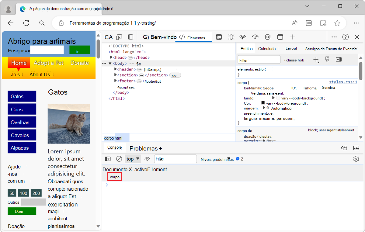 O resultado da Expressão Dinâmica