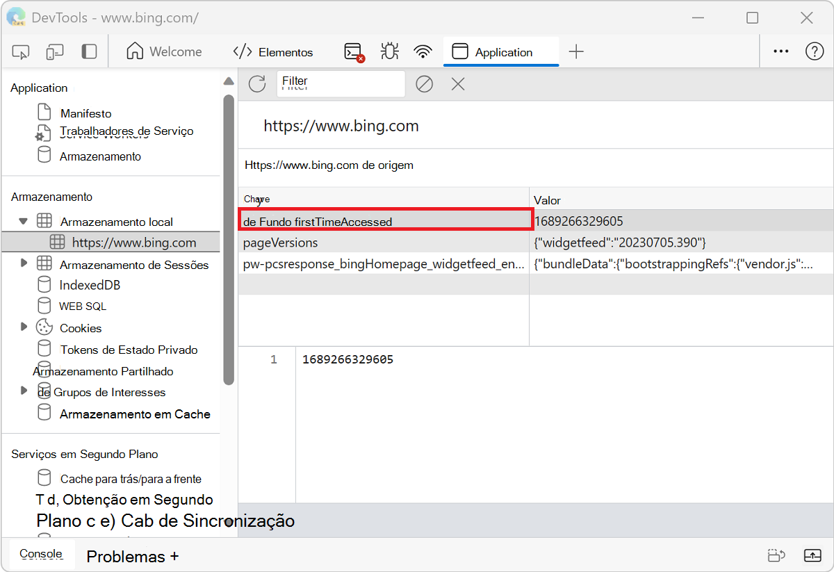 Editar uma chave localStorage