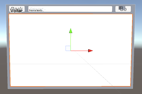 A cena atual na vista Cena do Unity