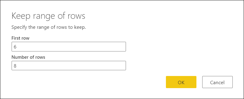 Mantém o intervalo de linhas na caixa de diálogo.