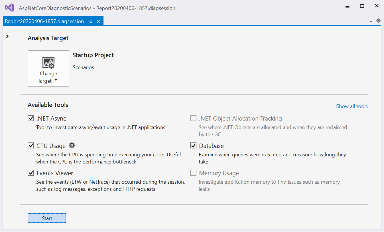 Diag Hub Todas as ferramentas selecionadas