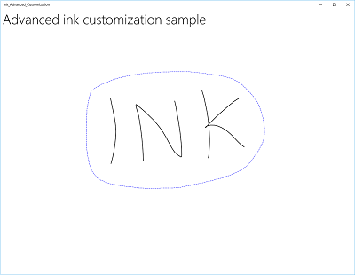 Captura de ecrã do laço de seleção.