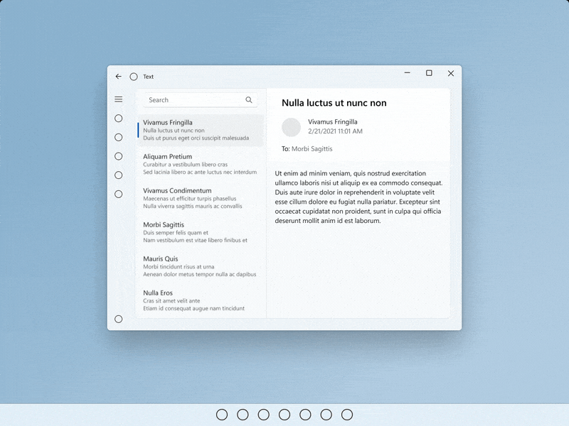 GIF animado do utilizador a tocar num objeto para o selecionar ou ativar.