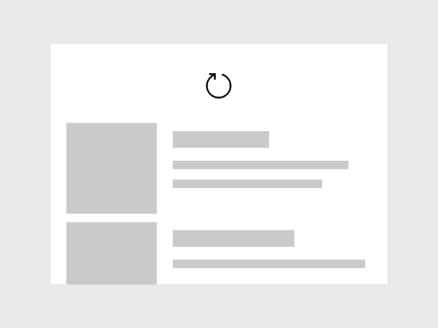 pull-to-refresh no ponto limite