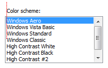 captura de tela da lista com rótulo alinhado ao texto acima 