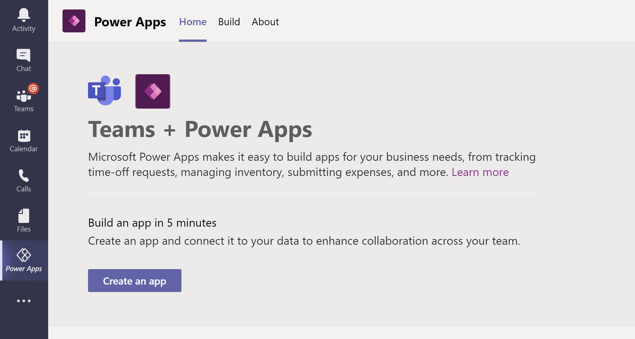 เข้าสู่ระบบ Power Apps