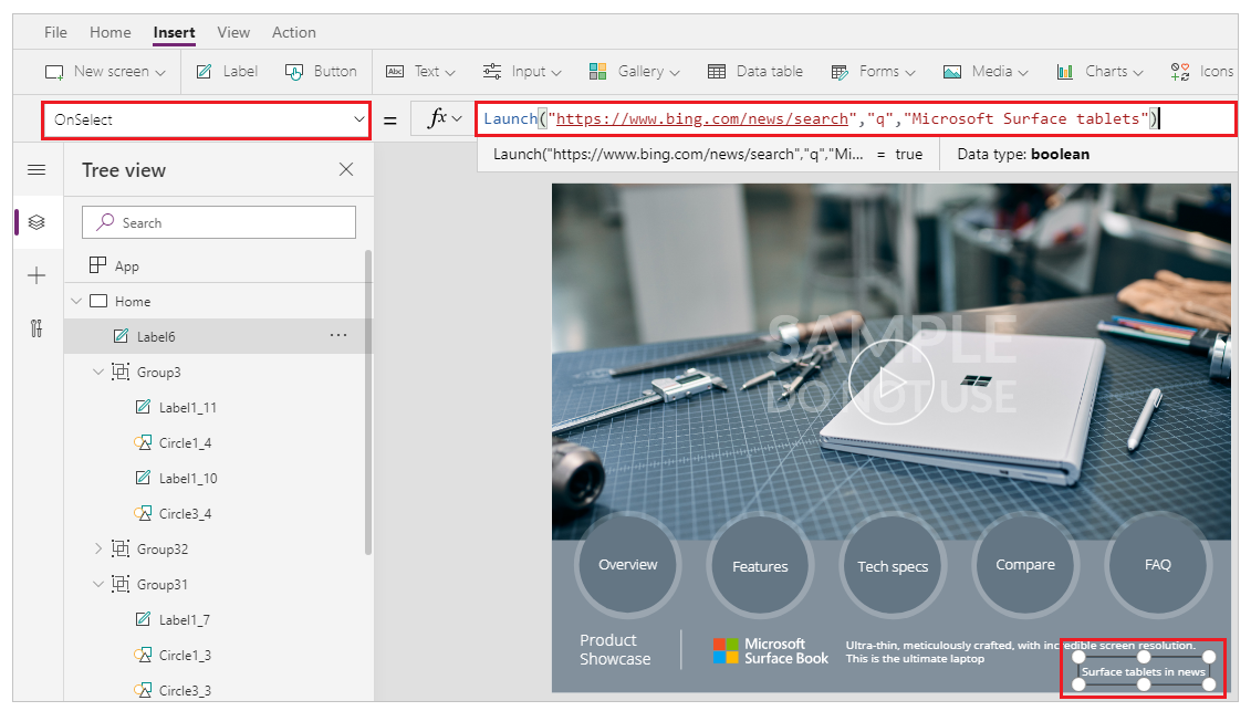 Launch ตัวอย่าง 