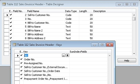 DesignTable112 Table 112 designer and keys