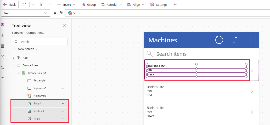 Screenshot of the adding picture to Power Fx formula.
