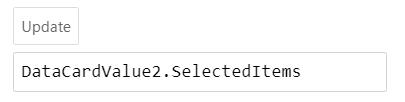 Screenshot of Update property of the table column that is associated with the Desk Features.