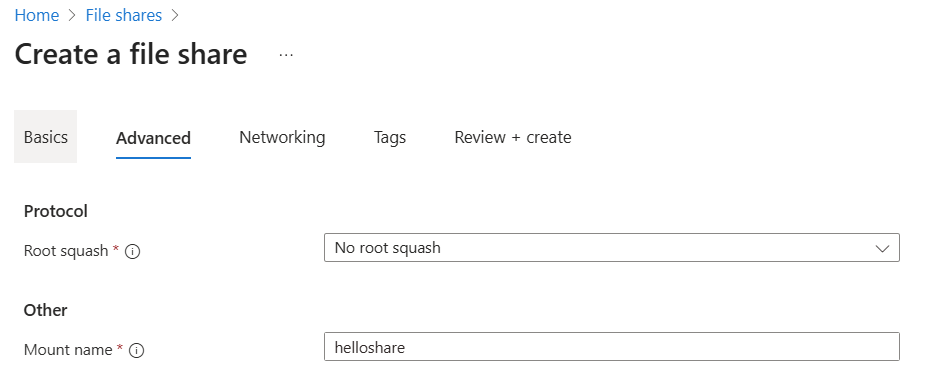 “高级”选项卡的屏幕截图。
