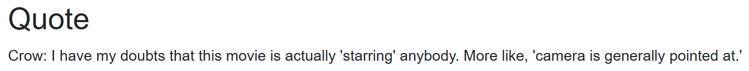 浏览器中呈现的引文