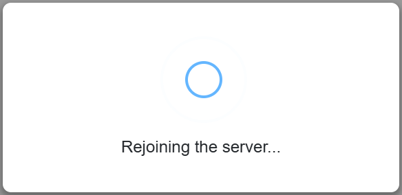 默认重新连接 UI。