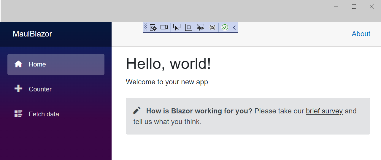 在 Windows 上运行的应用。